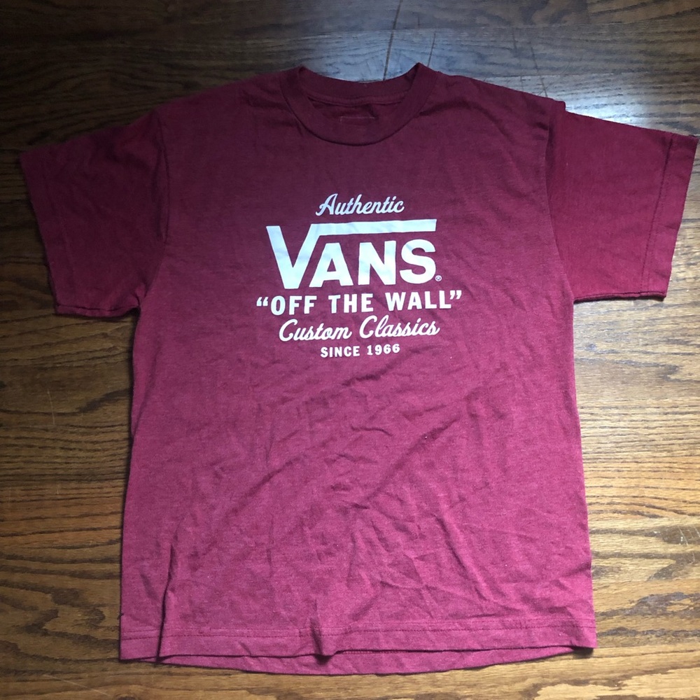 Vans Off The Wall Vintage Style Tee, Kids Size Large